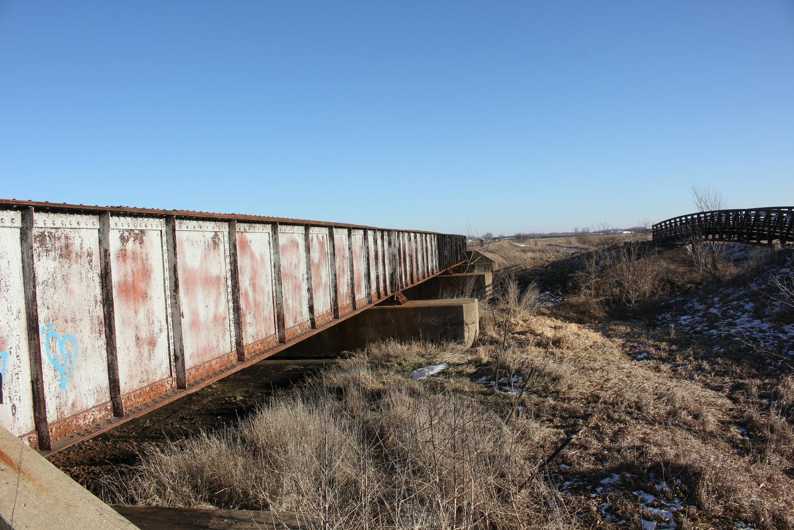 Looking east